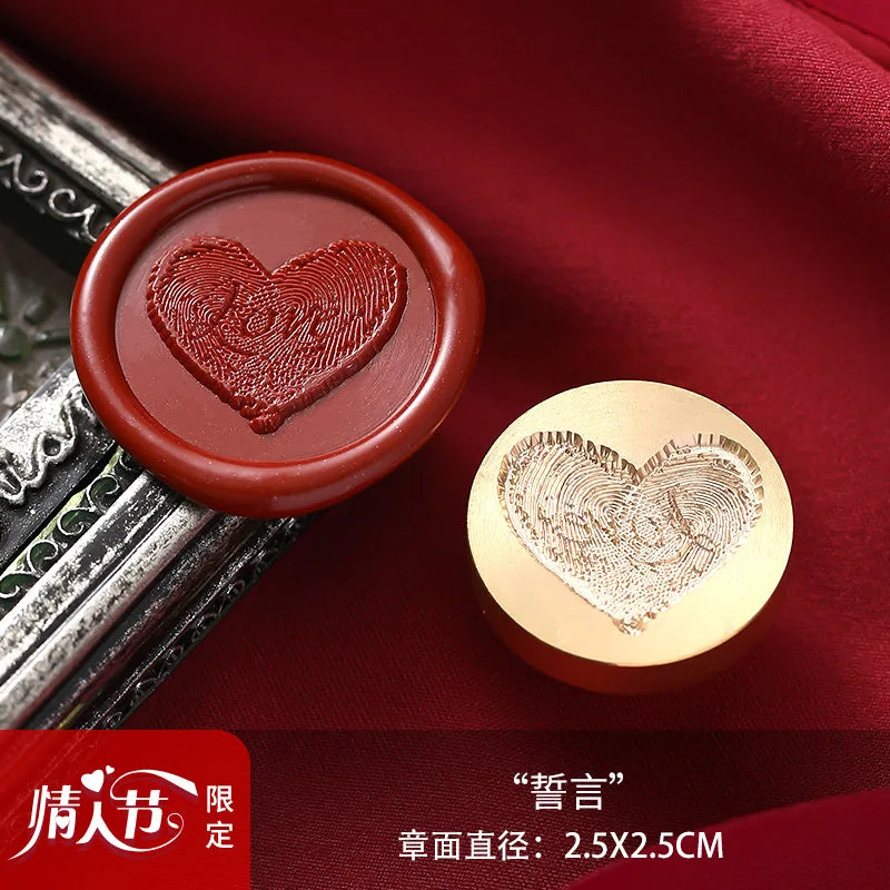 Valentine's Day Wax Seal Stamp Love Rose Sealing Stamp Head DIY Scrapbook Envelopes Wedding Invitations Gift Cards Decor