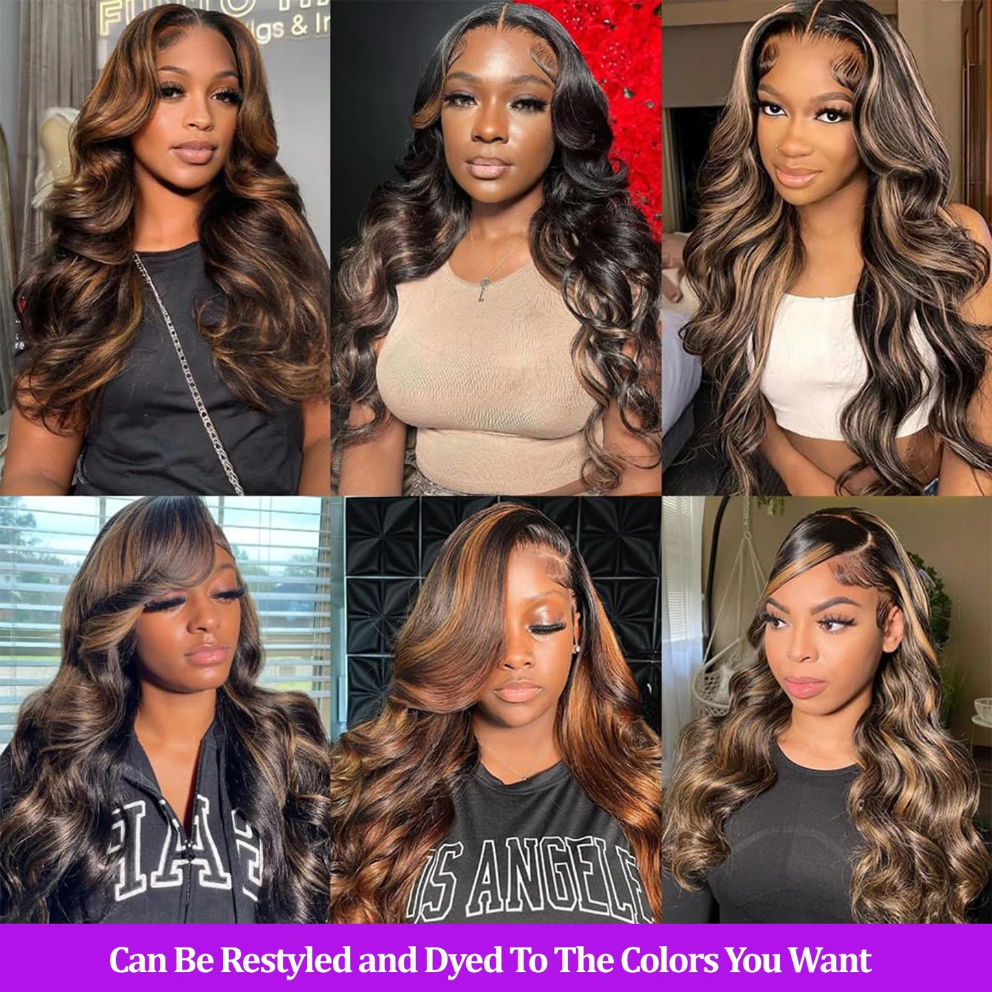 1B/30 Body Wave Highlight Wig Human Hair 13x4 Hd Lace Frontal Wigs Brazilian Preplucked Ombre Colored Wigs Human Hair For Women
