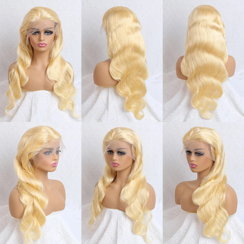 360 Lace Frontal Wig 613 Blonde 13x4 13x6 Body Wave Lace Front Wig Preplucked Brazilian Lace Front Human Hair Wigs 30 32 46 Inch