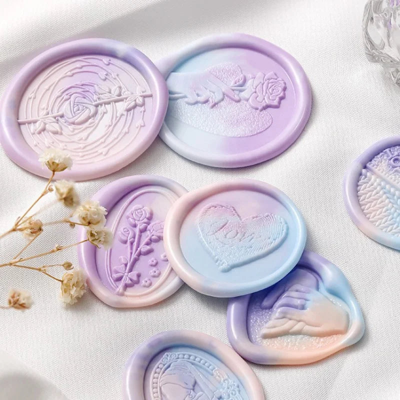 Valentine's Day Wax Seal Stamp Love Rose Sealing Stamp Head DIY Scrapbook Envelopes Wedding Invitations Gift Cards Decor