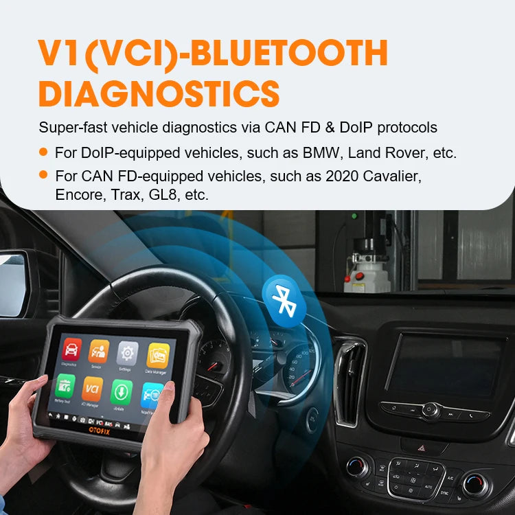 OTOFIX D1 LITE OBD2 掃描器汽車診斷工具藍牙無線雙向控制 OBD 汽車掃描工具主動測試