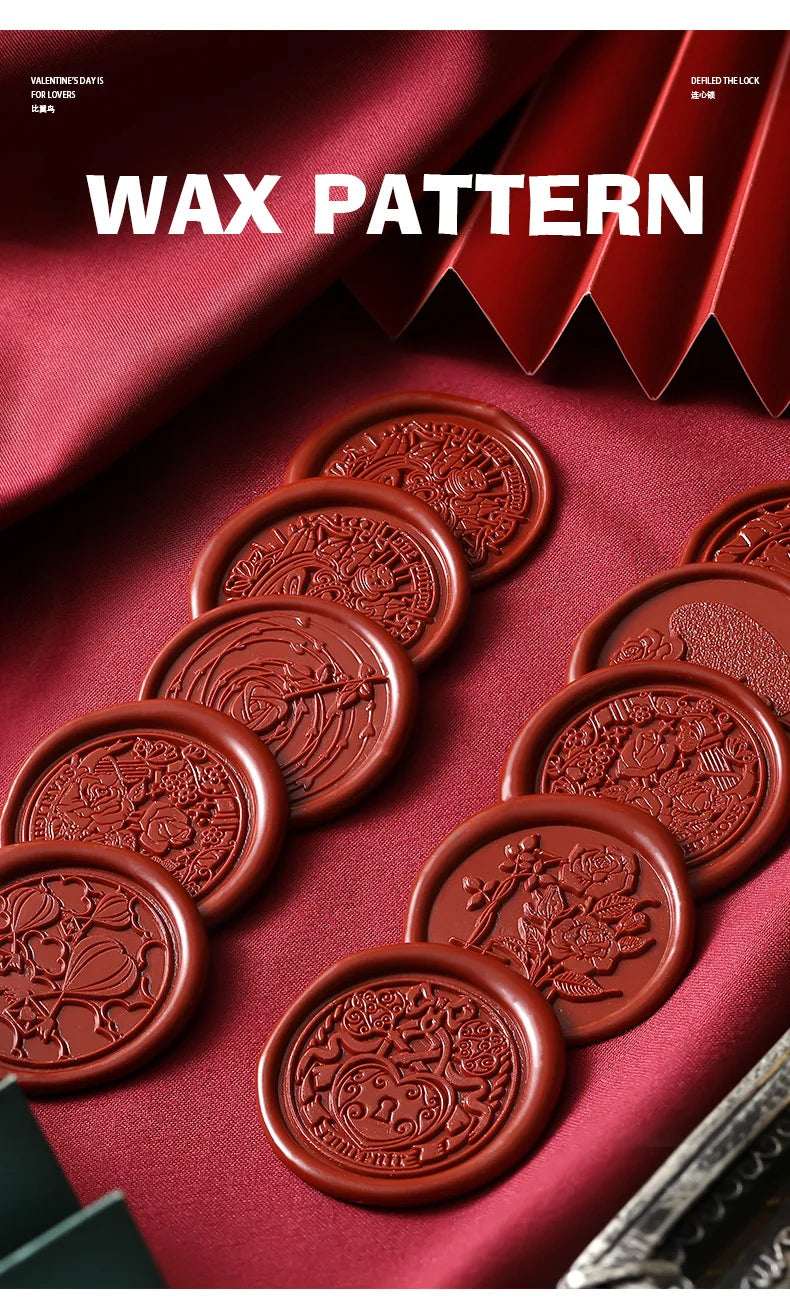 Valentine's Day Wax Seal Stamp Love Rose Sealing Stamp Head DIY Scrapbook Envelopes Wedding Invitations Gift Cards Decor