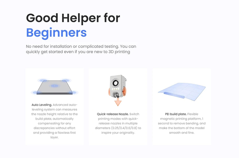 Flashforge Adventurer 5M 3d Printer High Speed Full-auto Leveling Direct Extruder Flexible PEI Plate Power Loss Recovery