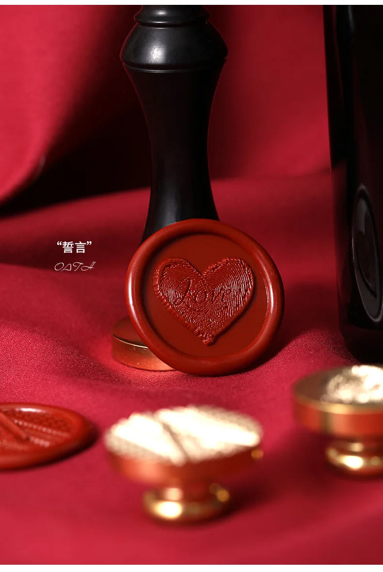 Valentine's Day Wax Seal Stamp Love Rose Sealing Stamp Head DIY Scrapbook Envelopes Wedding Invitations Gift Cards Decor