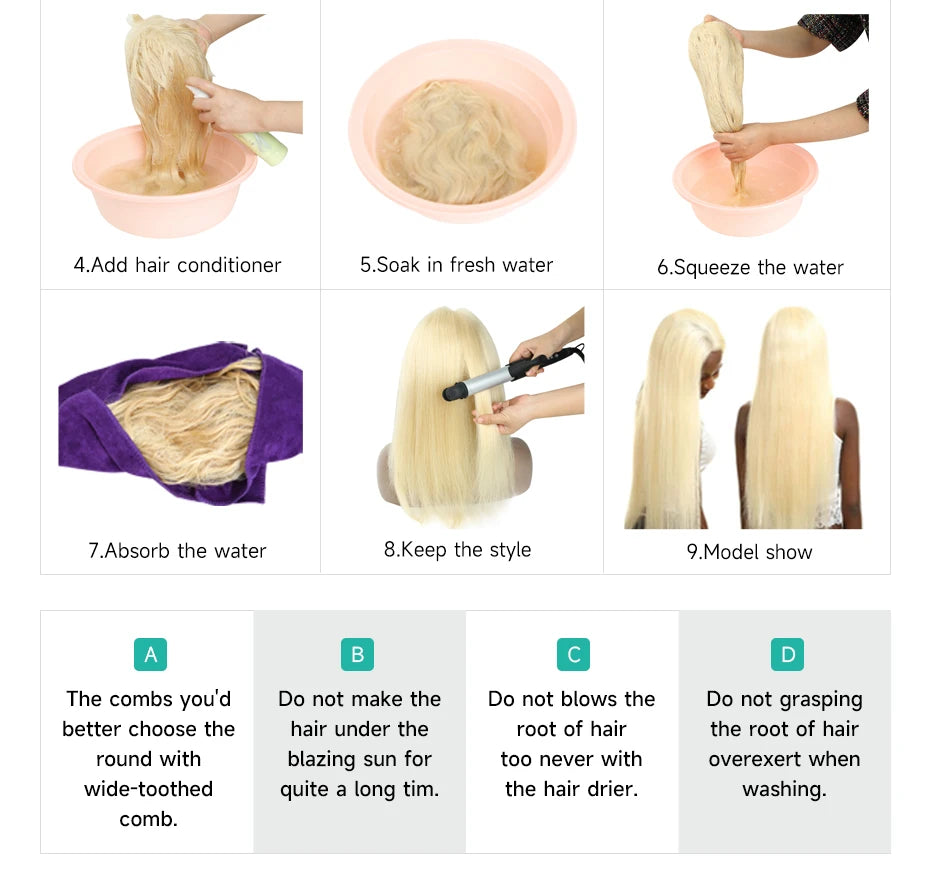 13x4 13x6 360 HD Transparent 613 Lace Frontal Wig Honey Blonde Color Brazilian Raw Body Wave Lace Front Human Hair Wig For Women