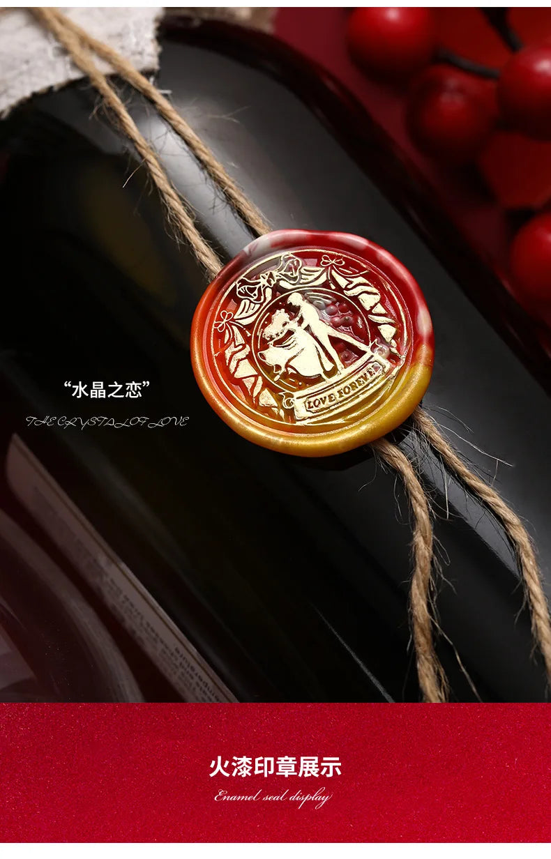 Valentine's Day Wax Seal Stamp Love Rose Sealing Stamp Head DIY Scrapbook Envelopes Wedding Invitations Gift Cards Decor