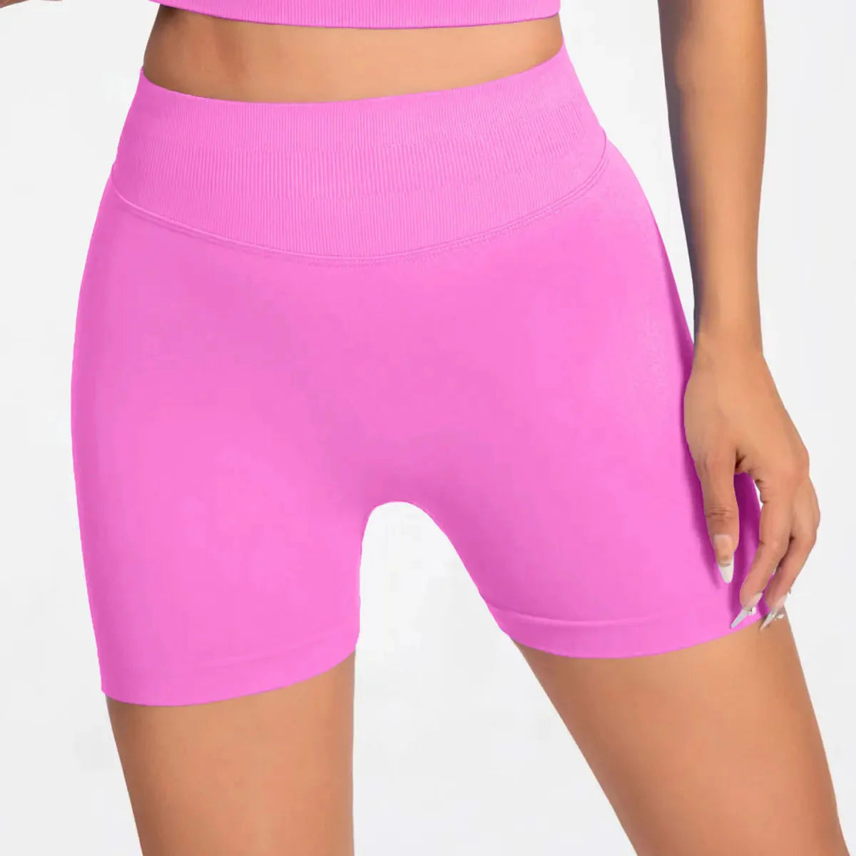 NCLAGEN Seamless Shorts 4.5" Gym Shorts Woman Scrunch Butt Fitness Sports Short Workout Seamless Leggings Running Yoga bottoms