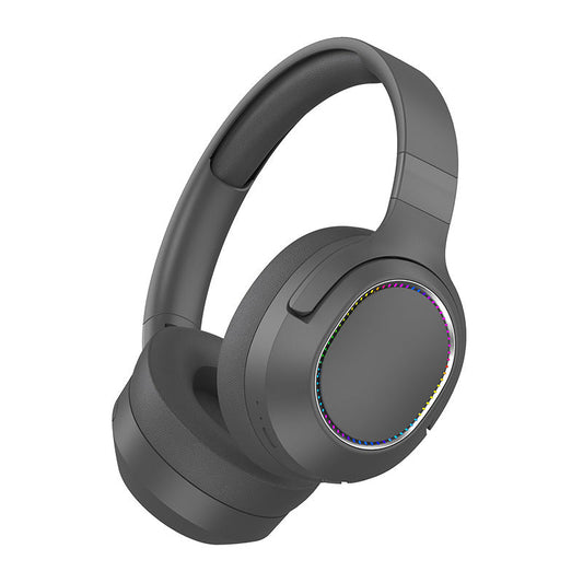 NNEDSZ Gray P2963 Wireless Bluetooth Headphones with LED Light, Hi-Fi Sound, and Sport Design-0