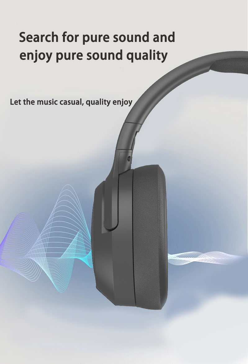 NNEDSZ Gray P2963 Wireless Bluetooth Headphones with LED Light, Hi-Fi Sound, and Sport Design-2