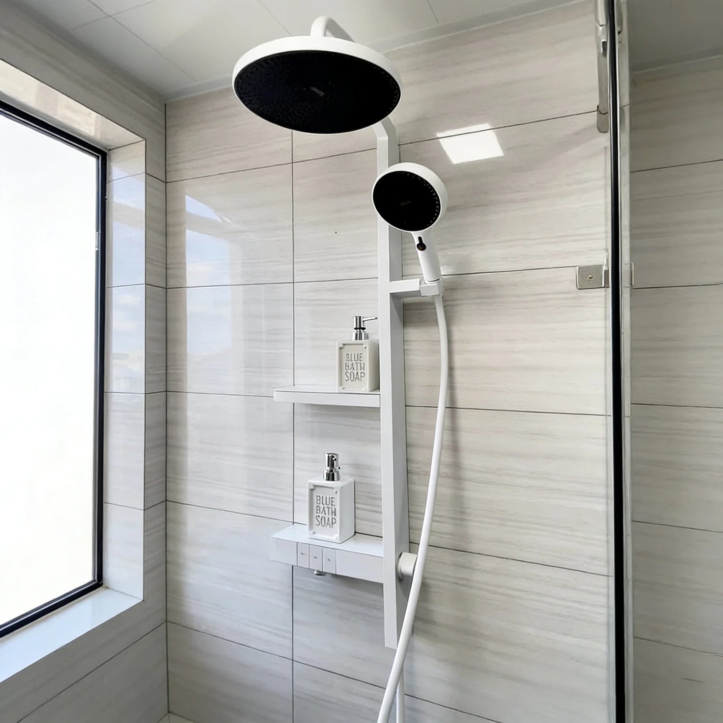 Top 1 High End Wall Mounted Thermostatic Mixer Set Niche Bathroom Faucets Ceramic Valve Shower System Bathtub Shower Faucet Set