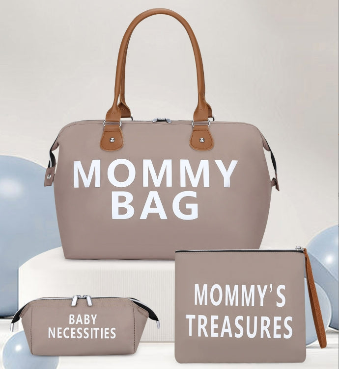 Travel bag Mommy Bag three-piece shoulder bag Tote bag Dry and wet separation