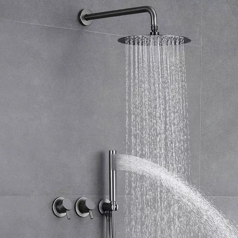 High-quality 10-year Warranty Bathroom Mixer Concealed Rain Shower System Set Solid Copper Bathtub Rain Shower Faucet for Hotel