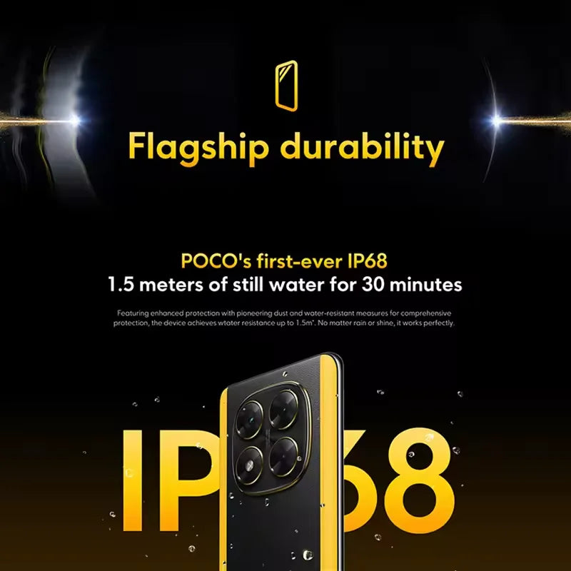 【Brand+】POCO X7 Smartphone Dimensity 7300-Ultra 6.67"120Hz AMOLED Display 45W 5110mAh 50MP Camera IP68 Xiaomi HyperOS NFC
