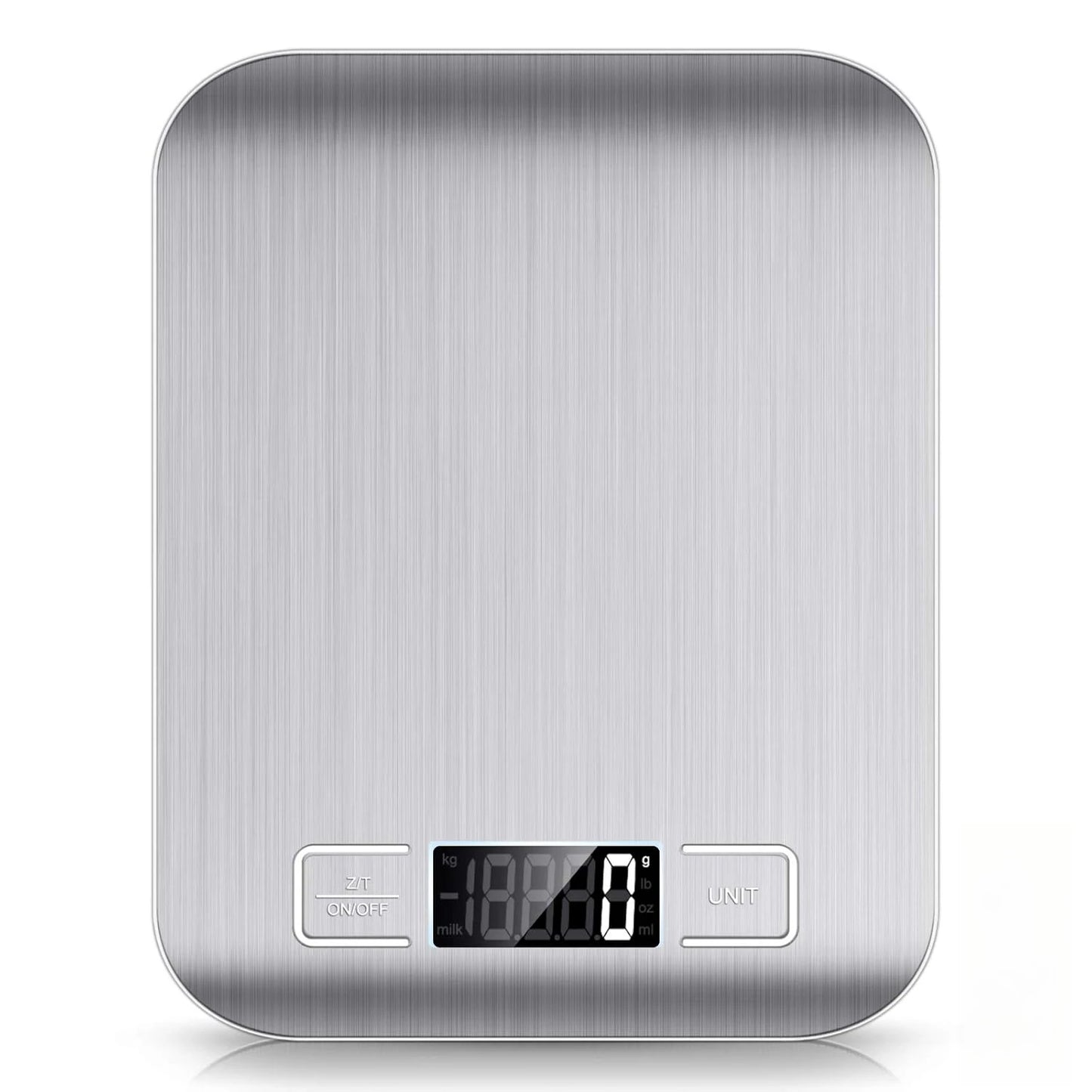 10kg Kitchen Scale,Digital Kitchen Scale with Tare Function, Electronic Coffee Brewing Scale, LCD Display Stainless Steel Screen