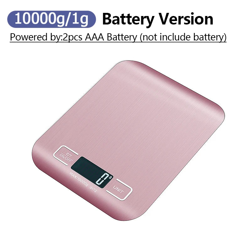 10kg Kitchen Scale,Digital Kitchen Scale with Tare Function, Electronic Coffee Brewing Scale, LCD Display Stainless Steel Screen