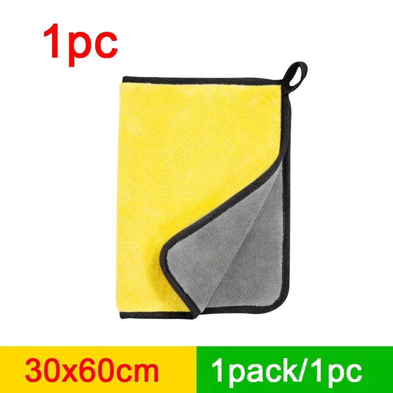 1/3/5Pcs Microfiber Cleaning Towel Car Cleaning Cloths Professional Detailing Car Drying Microfiber Towel Wash Towel Accessories