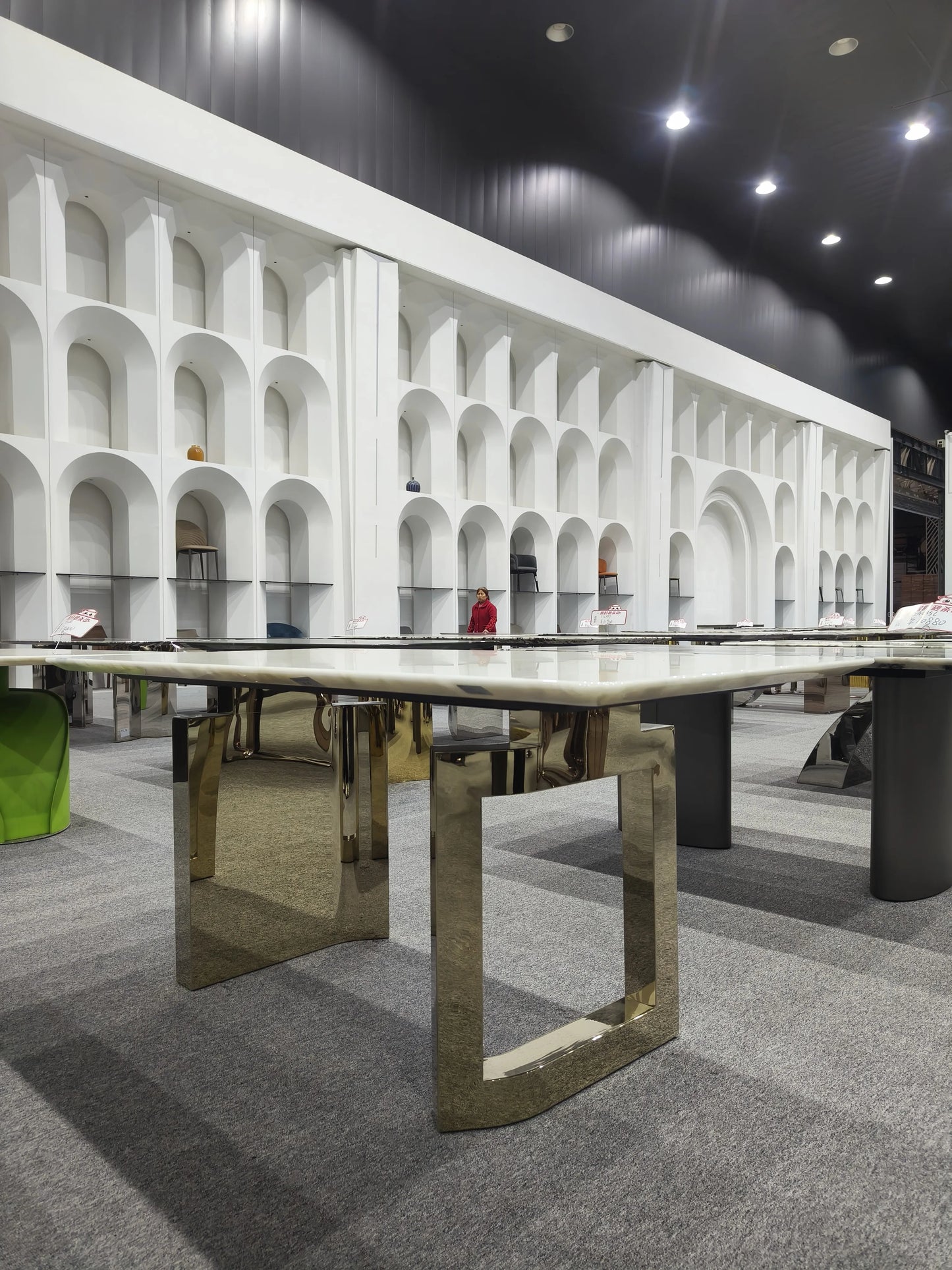 Milan White Marble Flat Stone Custom CE Modern Kitchen Decoration Platinum Kitchen Countertops