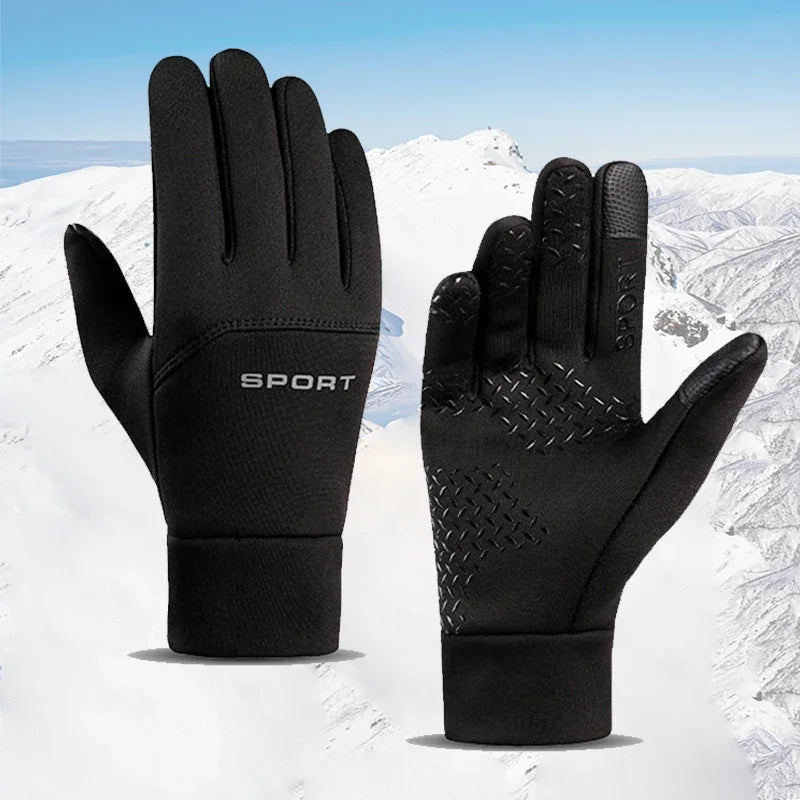 Winter Warm Gloves Touch Screen Windproof Cold-proof Cycling Gloves, Men's Women's Running, Hiking Skiing Gloves