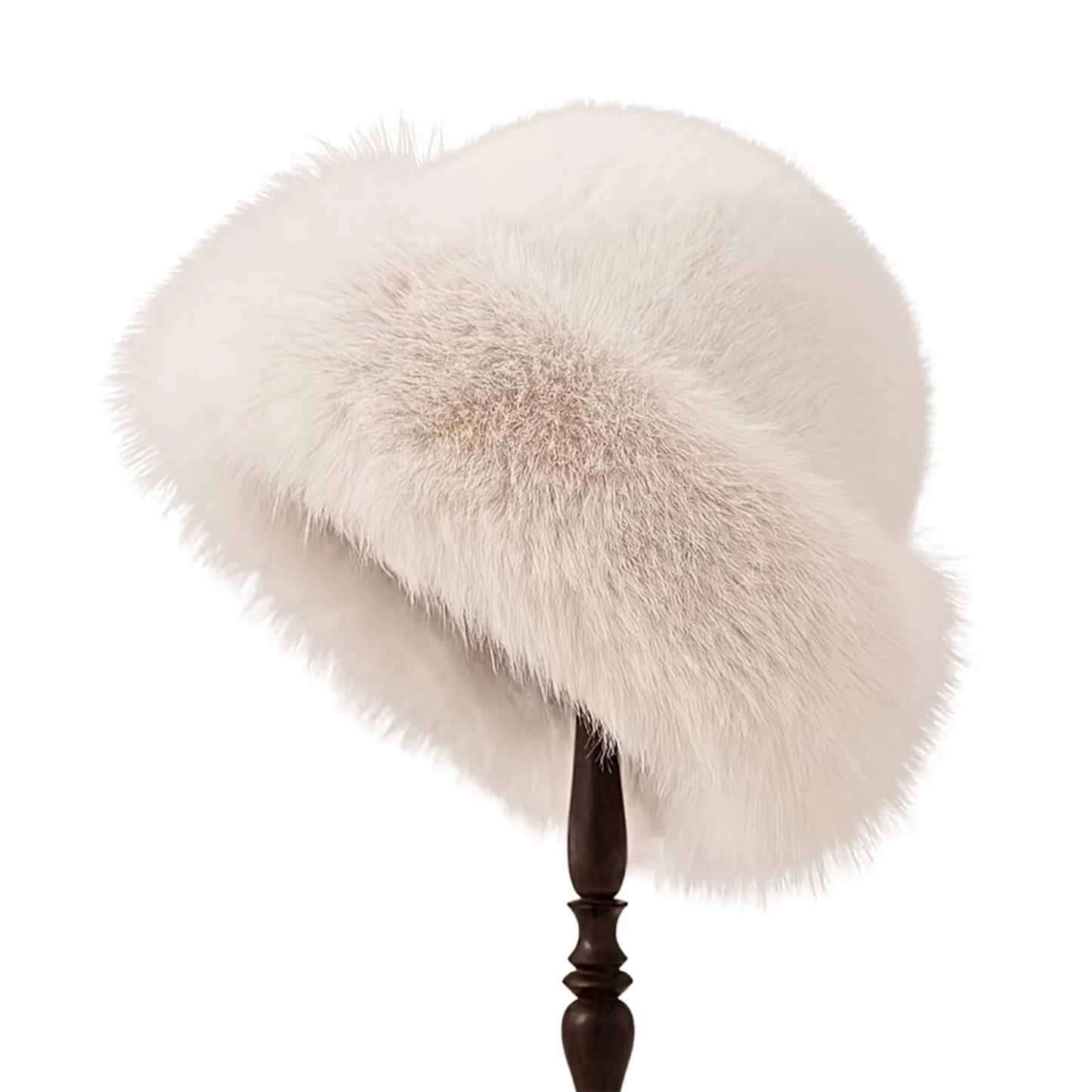 Women Winter Fur Hat Cold-Proof Outdoor Thicken Warm Soft Hat for Casual Trips Sports Skiing