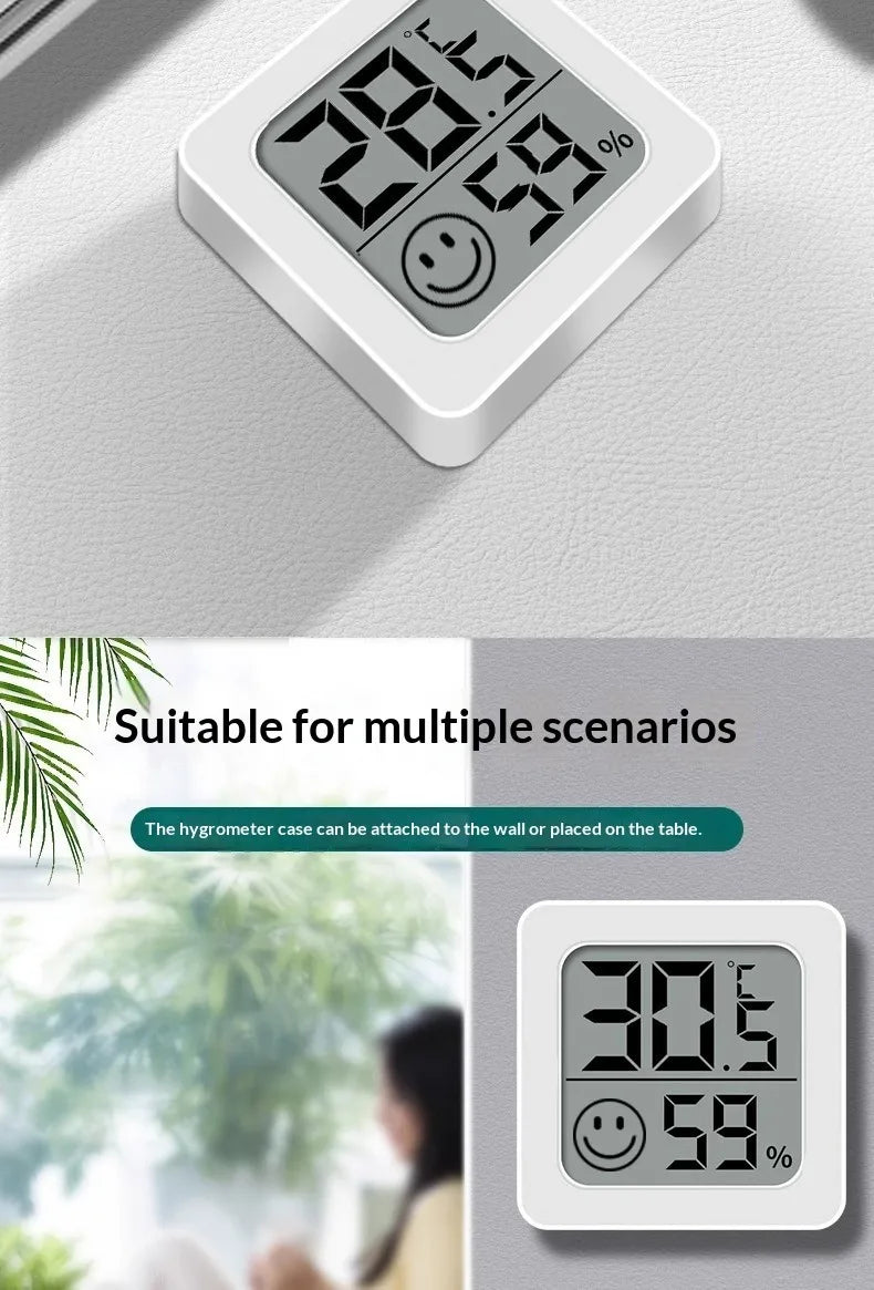 1/3pcsMini LCD Digital Thermometer Hygrometer Indoor Room Temperature Humidity Meter Sensor Gauge Weather Station Set
