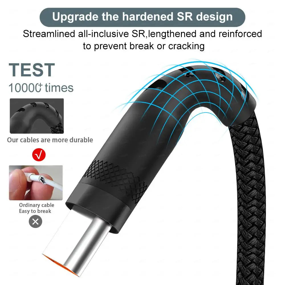 USB Type-C Extended  3M 5M 8-Meter Android Micro USB Fast Charging Cable For Huawei Xiaomi Vivo Oppo And Leeco Phone Data C