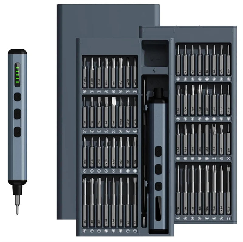68/76 IN 1 Precision Electric Screwdriver Set 5 Levels Adjustable Comes Fill Light Professional Mobile Phone IPad Repair Tool
