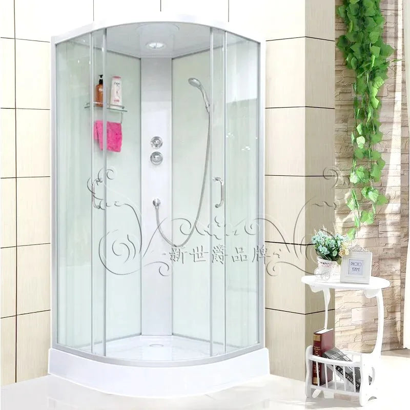 Integral shower room, bathroom, bathroom, wet and dry separation with base, no waterproof, all sides of the bath room