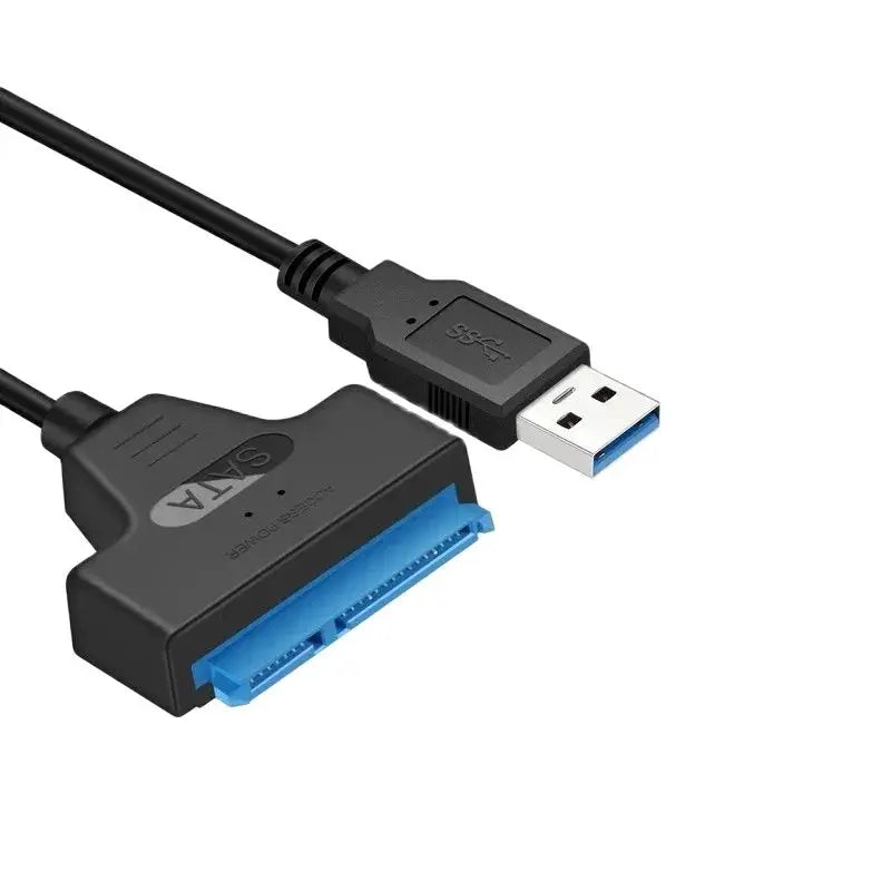 SATA 轉 USB 3.0/2.0 線，最高傳輸速度可達 6Gbps，適用於 2.5 吋外接硬碟/固態硬碟，SATA 3 22 針轉接器，USB 3.0 轉 SATA III 線