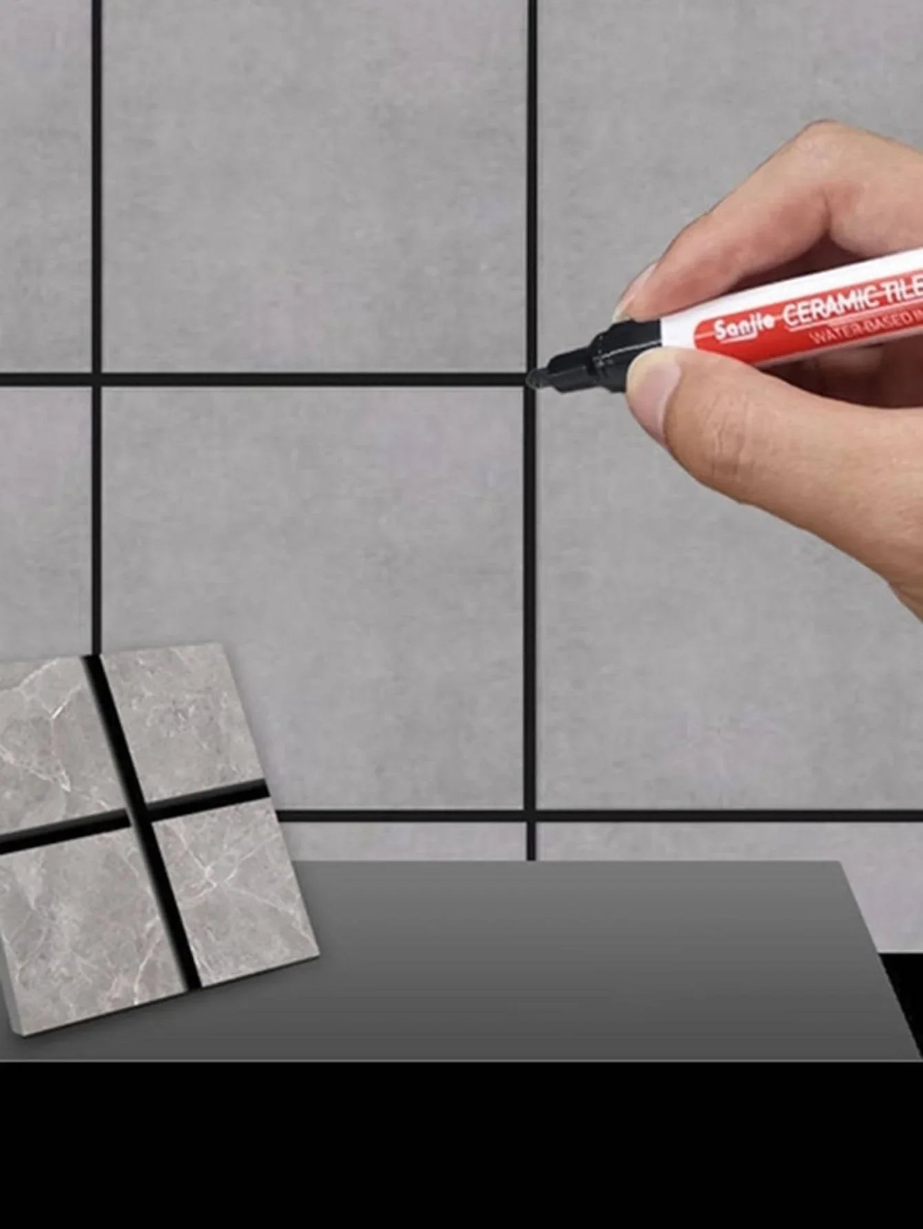 1PC Ceramic tile bathroom wall floor tile gap color repair anti-mildew waterproof whiteboard color repair pen