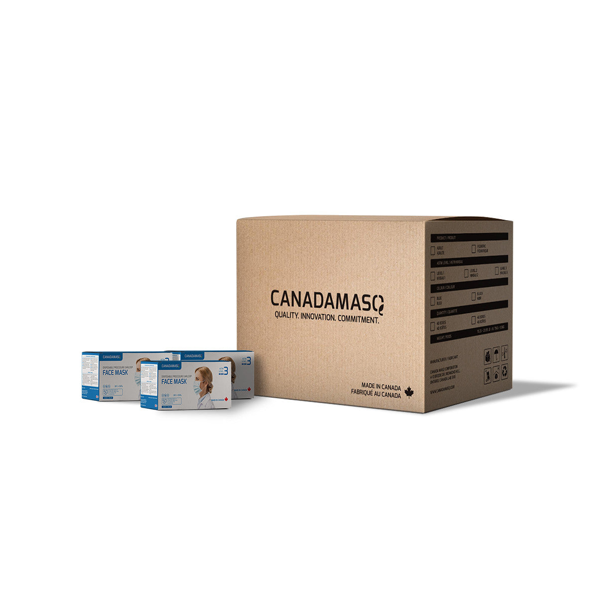 18 BOXES ASTM ADULT PROCEDURE MASK VALUE CASE