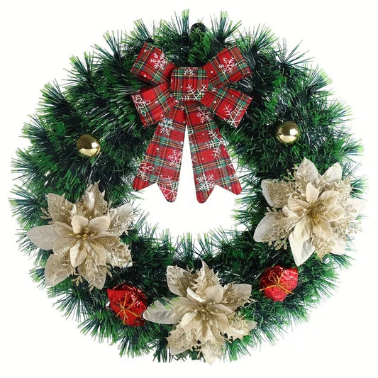 Christmas Door Wreath Classic Wall Hanging-0