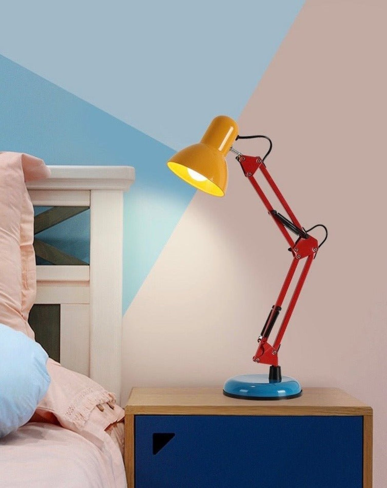 Memphis Retro Table Lamp for Study - Full Spectrum Eye Protection Desk Lamp-4
