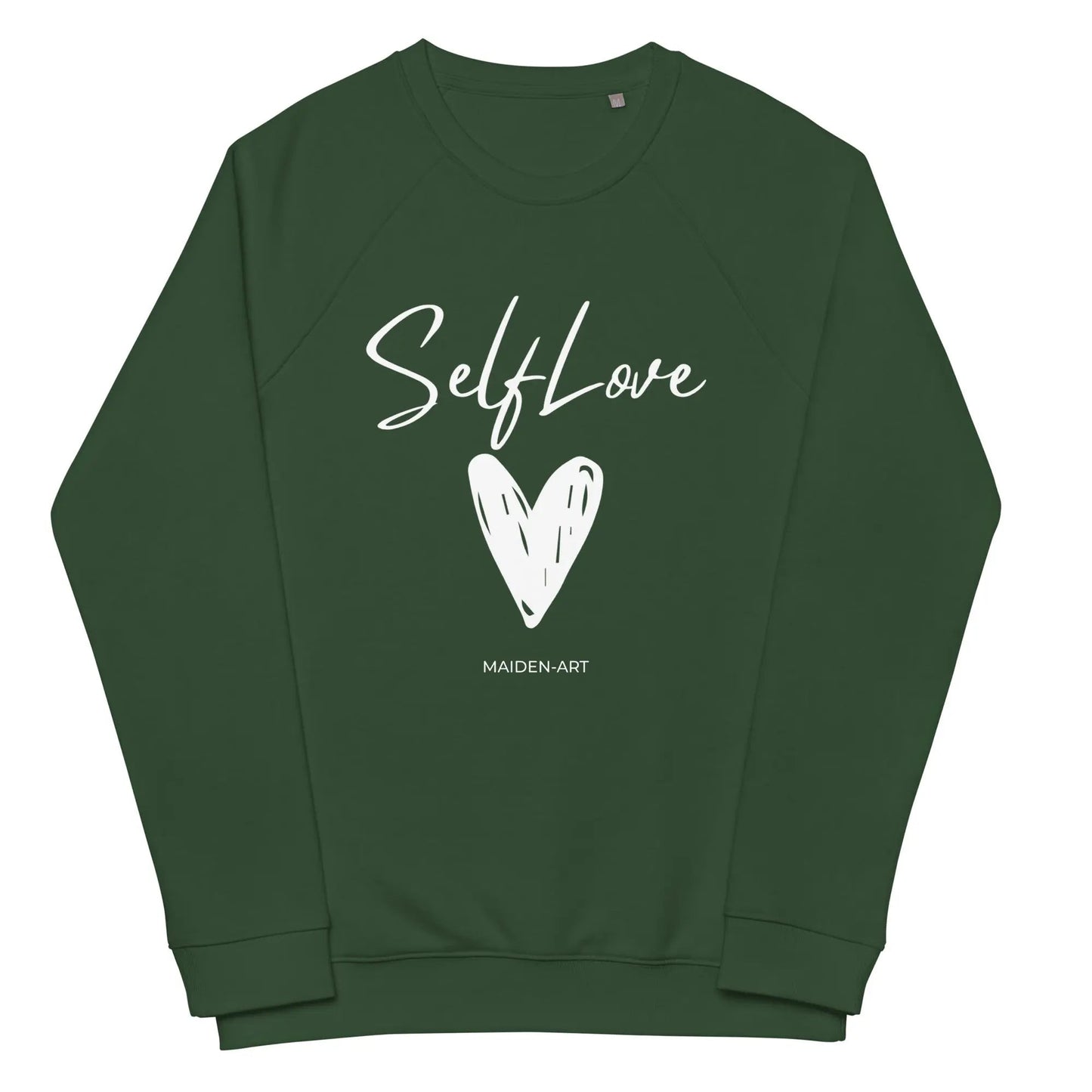 Organic sweatshirt SELF LOVE Unisex organic raglan sweatshirt