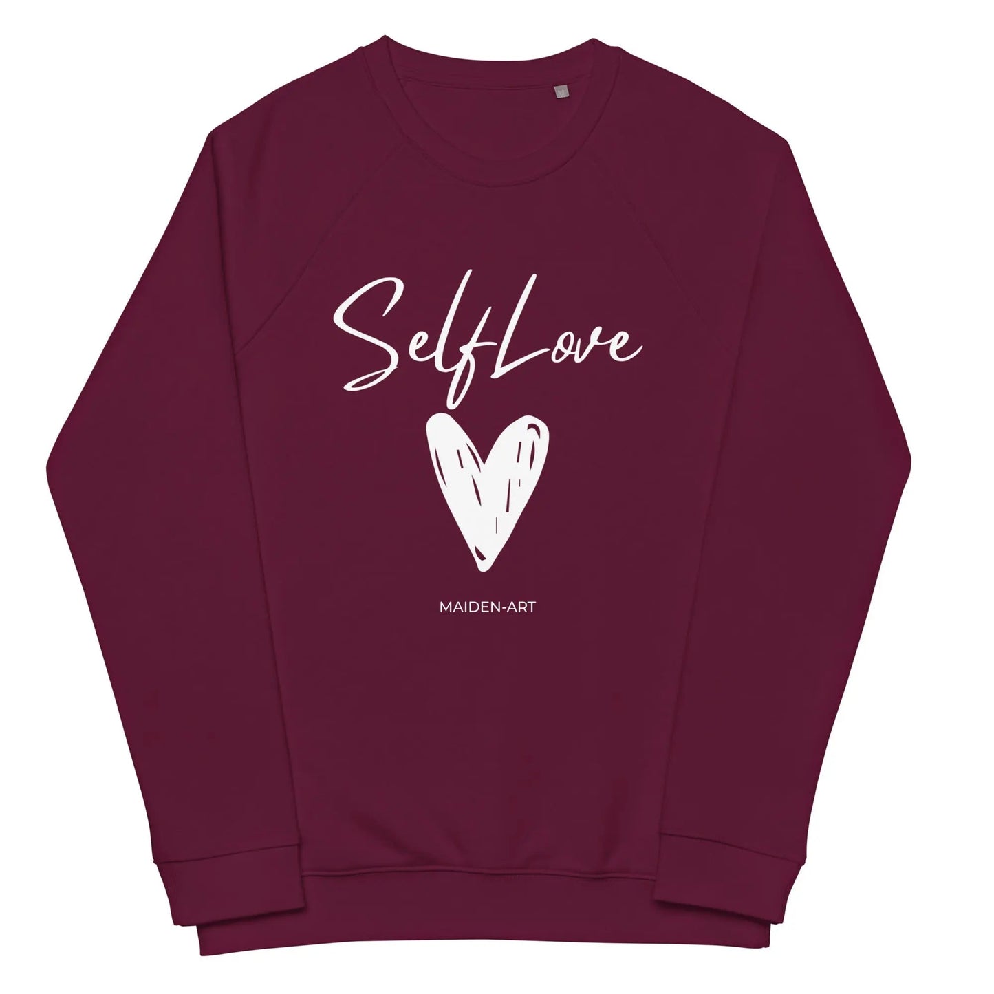 Organic sweatshirt SELF LOVE Unisex organic raglan sweatshirt
